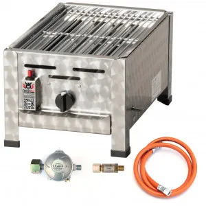 ChattenGlut PureOne Tisch-Gasgrill aus Edelstahl mit 4,5kW