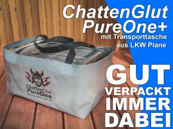 ChattenGlut PureOne Tisch-Gasgrill aus Edelstahl mit 4,5kW